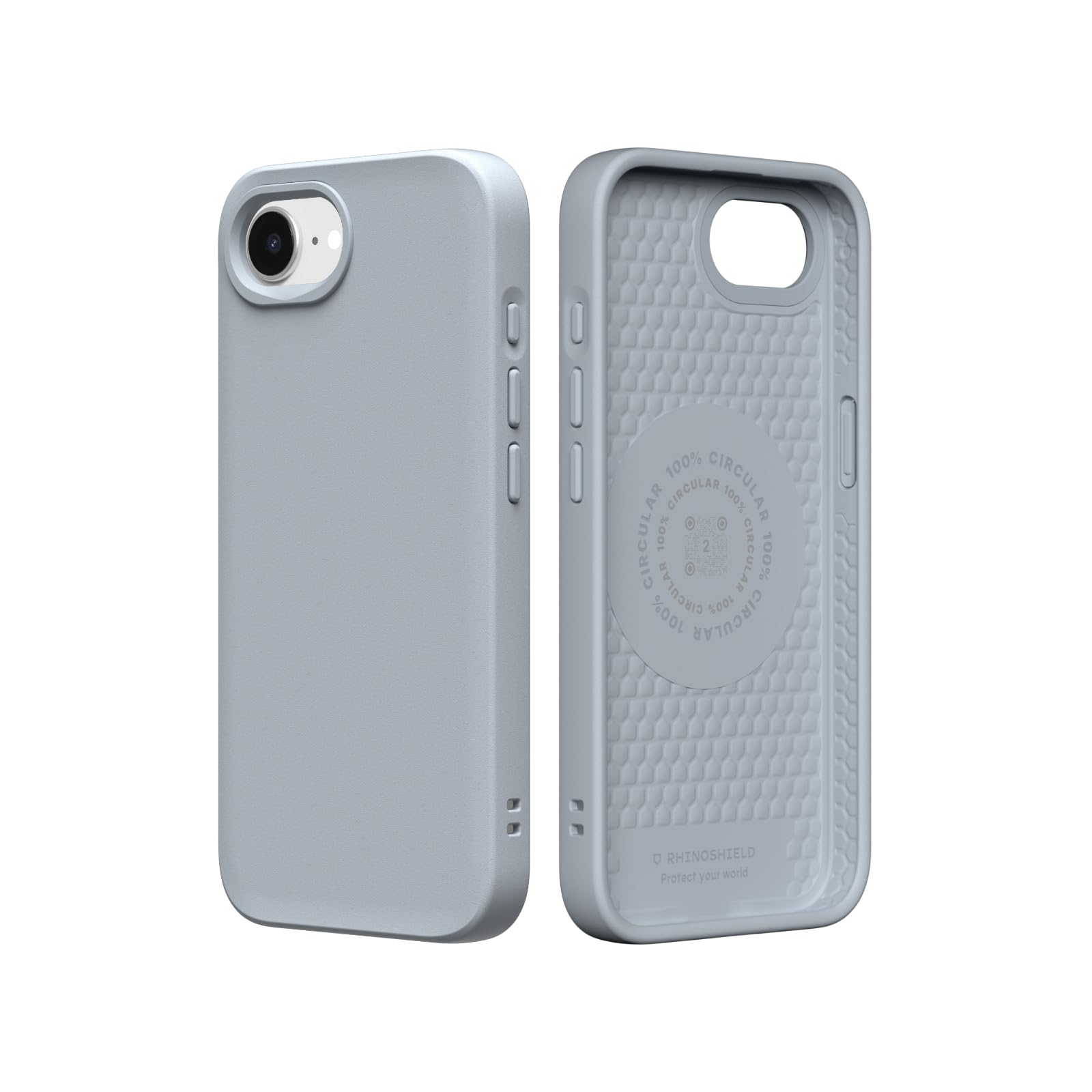 RHINOSHIELD Case Compatible with iPhone 17e / 16e | SolidSuit - Shock Absorbent Slim Design Protective Cover with Premium Matte Finish 3.5M / 11ft Drop Protection - Ash Grey