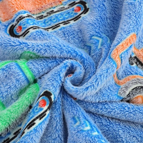 Image of Story@Home Glow in the Dark Blankets for Kids | Kids Soft AC Quilt for Summer | Kids Blanket 0-15 Years (200x15 cm) Soft Fleece Blanket |All-Season Radium Blanket for Boys & Girls-Construction