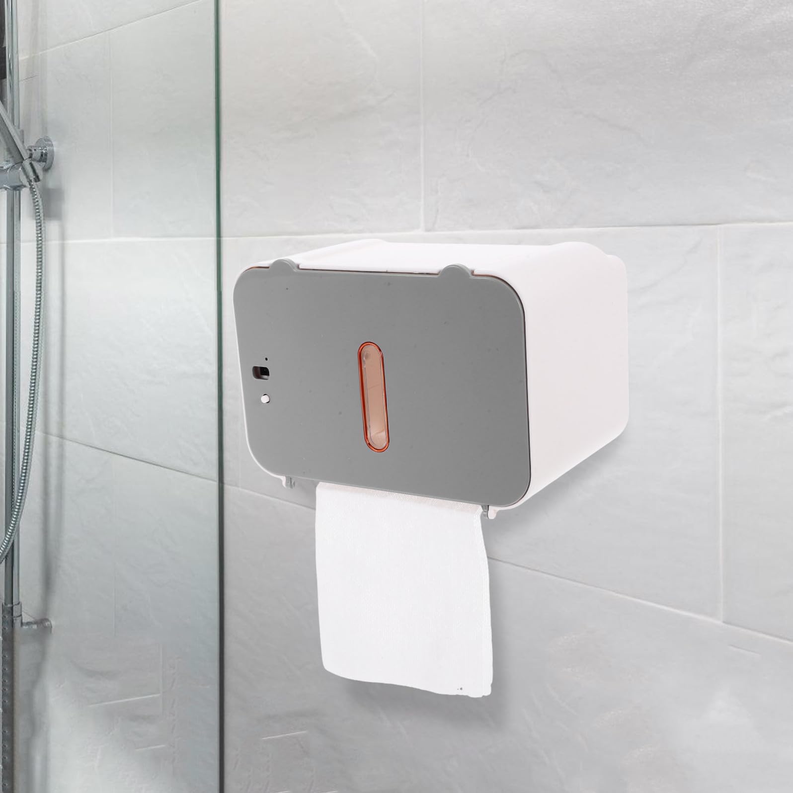 TOYANDONA Distributore Automatico di Asciugamani di Carta con Sensore Touchless in Abs e Metallo, Moderno ed Elegante, per Bagno e Toilette, Capacità per Pezzi