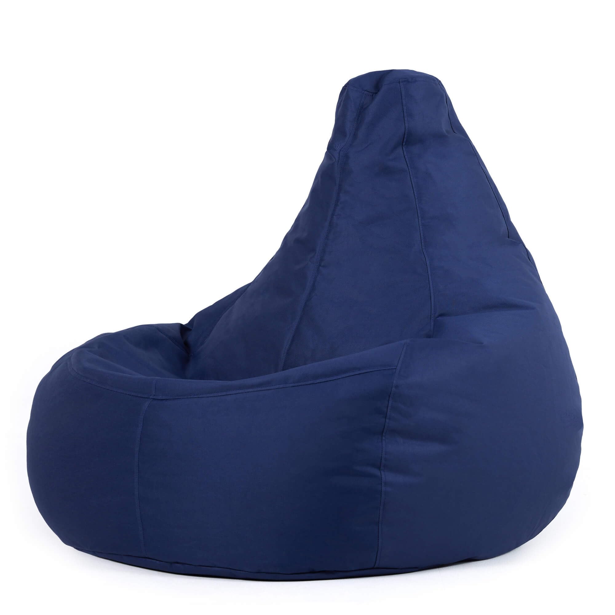 Bean Bag Bazaar Dalton Gaming Sitzsack für Erwachsene, Dunkelblau, Indoor Outdoor Sitzsack mit Füllung, Bean Bag, Wasserabweisender Stoff, Bequemer Sessel für Wohnzimmer, Schlafzimmer, Garten