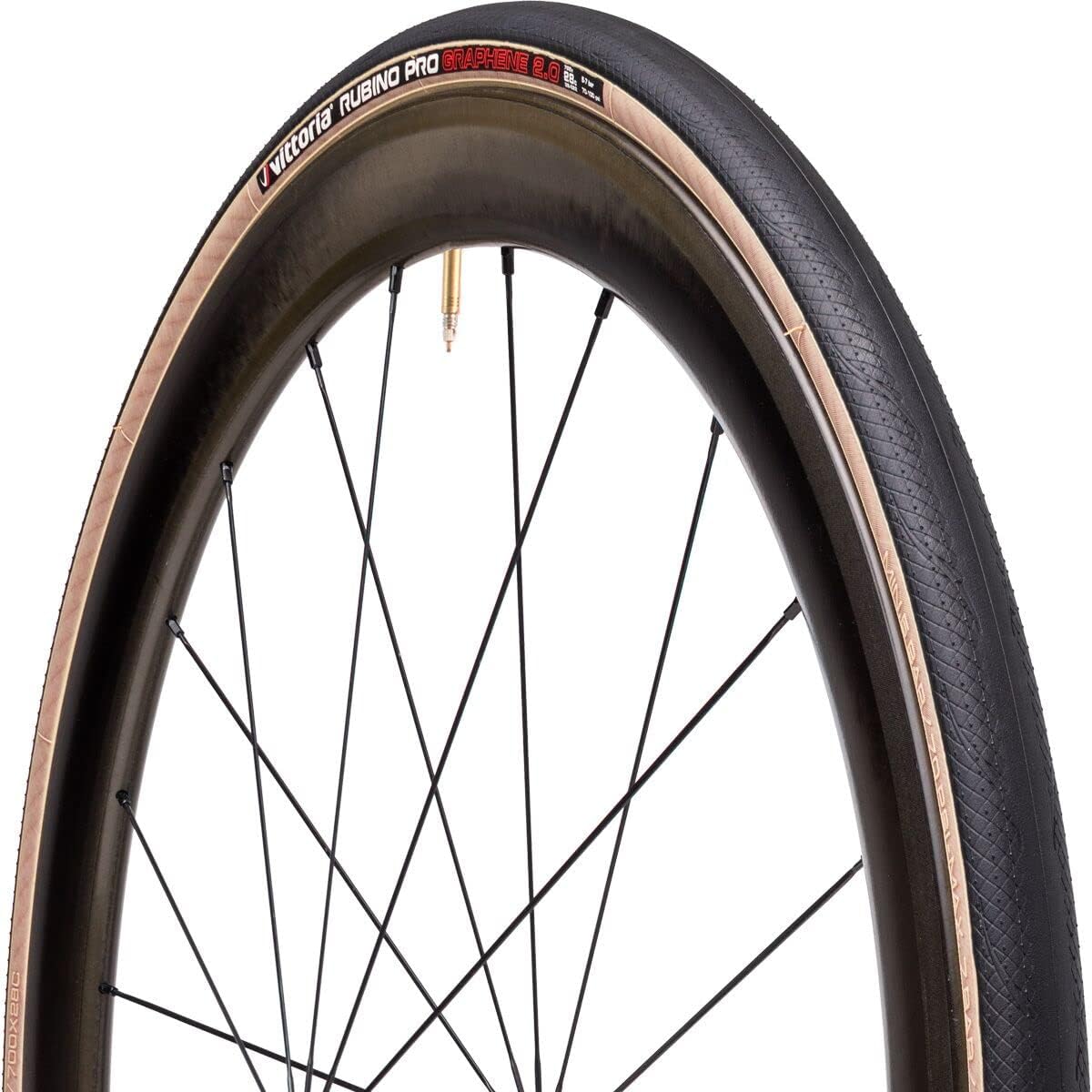 Vittoria Rubino Pro IV Graphene 2.0 - Performance Road Bike Tire - Foldable Bicycle Tire