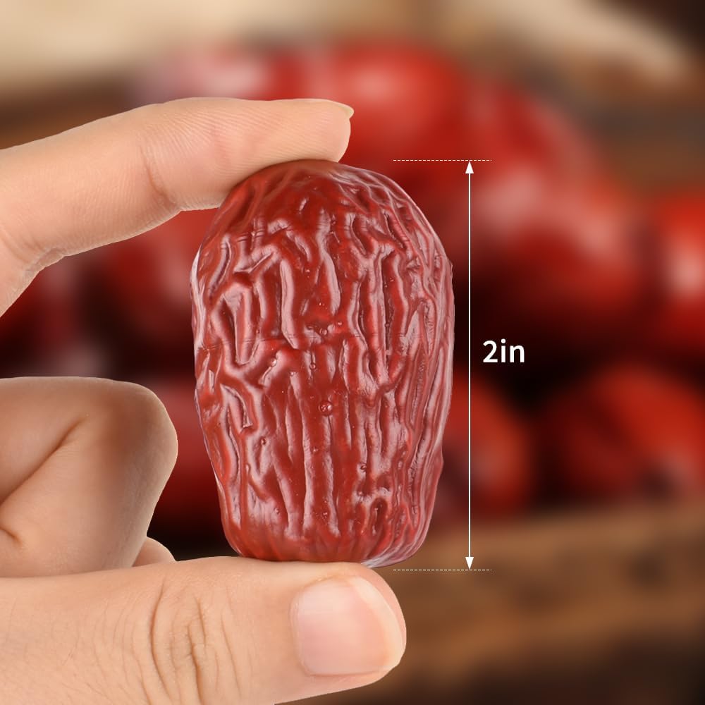 Artificial Red Date Fake Fruit Decoration Highly Simulated 20 PCS