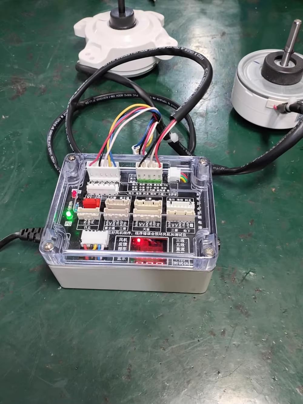 Tester per Motore Ventola CC a 3/5 Fili per Condizionatori d'Aria, Protezione da Cortocircuito, Regolazione della Velocità per Diagnostica Motore HVAC