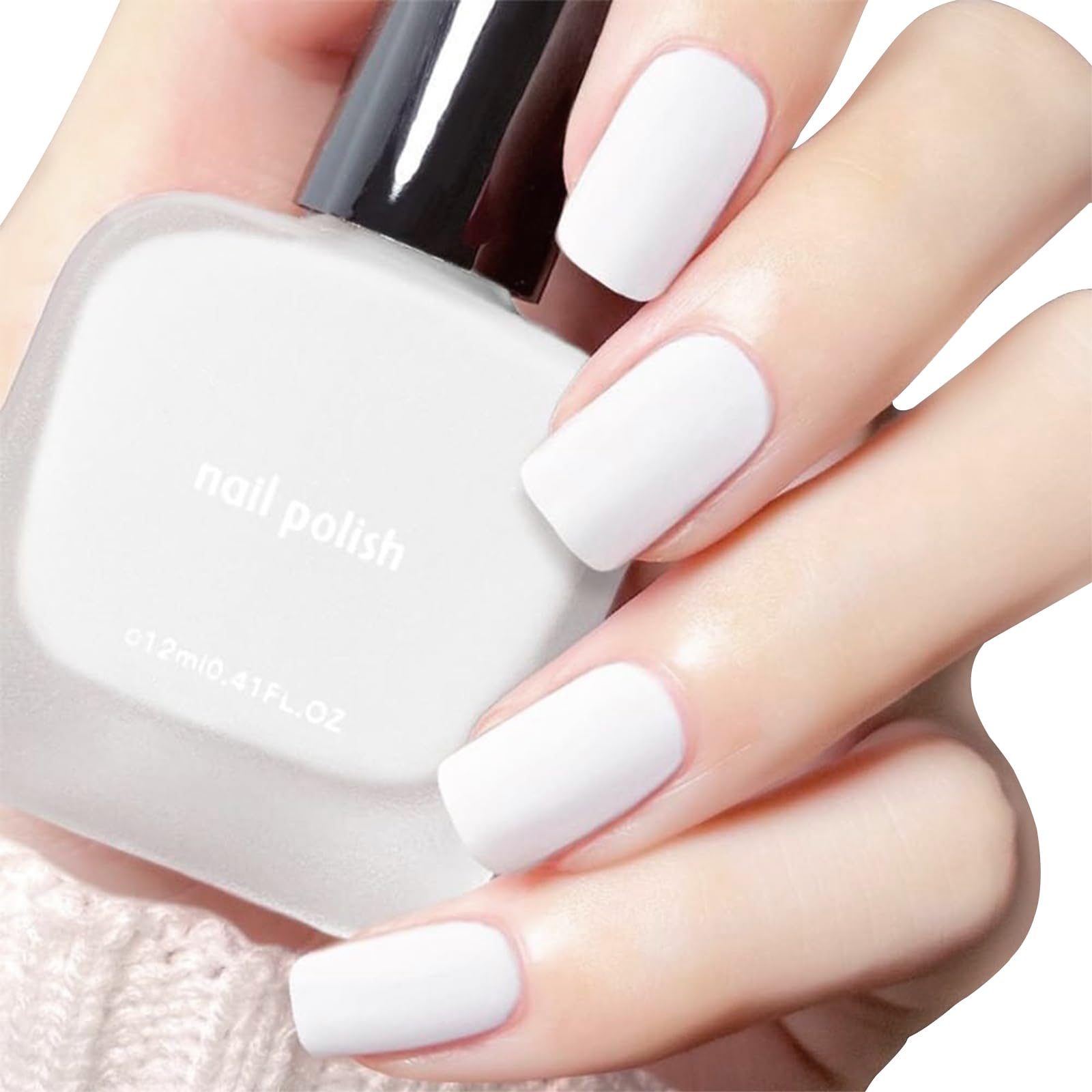 Amazon.com : COSMOO Matte White Nail Polish 12ml, Quick Dry Nail
