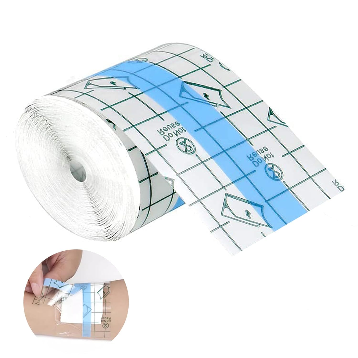 HARICEN Transparent Stretch Adhesive Bandage Waterproof Bandage Clear Adhesive Bandages Dressing Tape for Tattoos Waterproof Clear Film Dressing Bandages (5 CM * 5 Meter) (B0DB5NX7X8) Amazon Price History, Amazon Price Tracker