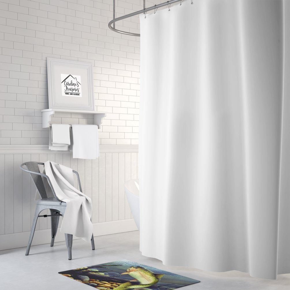 Caroline's Treasures PTW2039RUG Rainbow Trout Machine Washable Memory Foam Mat, Bathroom Rug, Non-Slip Bath Mat, Durable Thick Washable Rugs for Kitchen, Bathroom Quick Dry, Decorative Artwork,