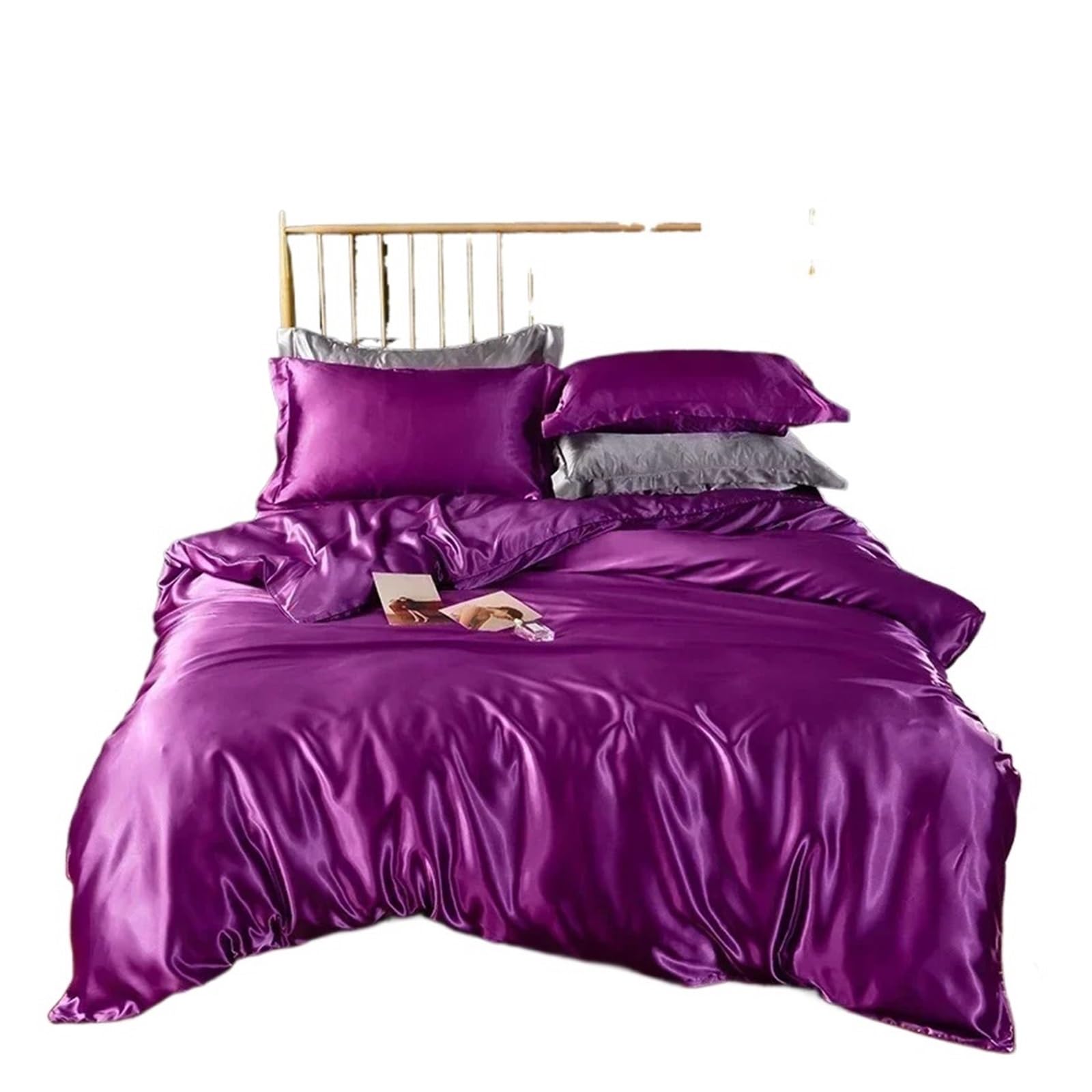 Housse de couette en satin soyeux pour des nuits douces en literie