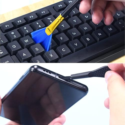 Miniatura 6 de Kit de limpieza de teléfono celular, 116 piezas limpiador de altavoces para teléfonos iPhone y Android, limpiador de puerto de carga de pantalla de