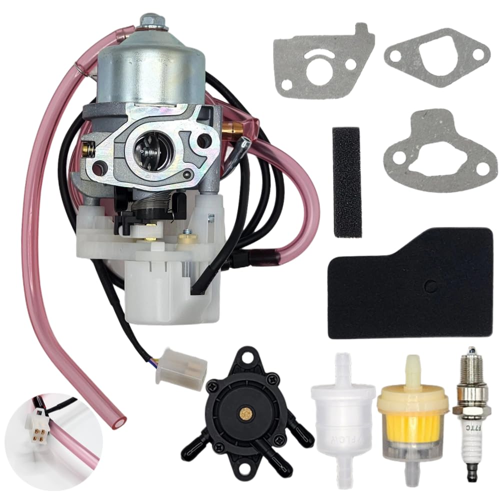 Carburetor Kit For Honda EU2000i Generator - Replace 16100Z0DD03, Includes Air Filter, Spark Plug, Gaskets, Fuel Line