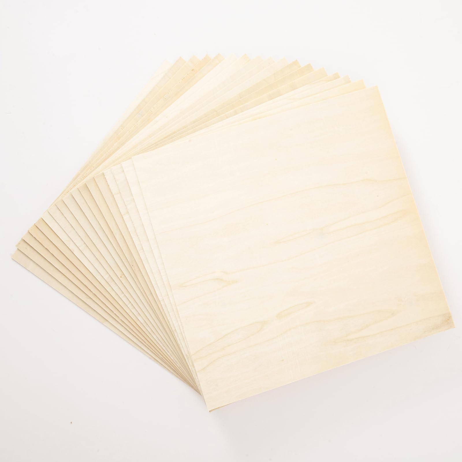 30 pannelli di legno tagliati al laser, 30 x 30 x 0,3 cm, taglio laser da 3 mm, compensato sottile per artigianato in legno non finito, modellismo di edifici fai da te, intaglio del legno