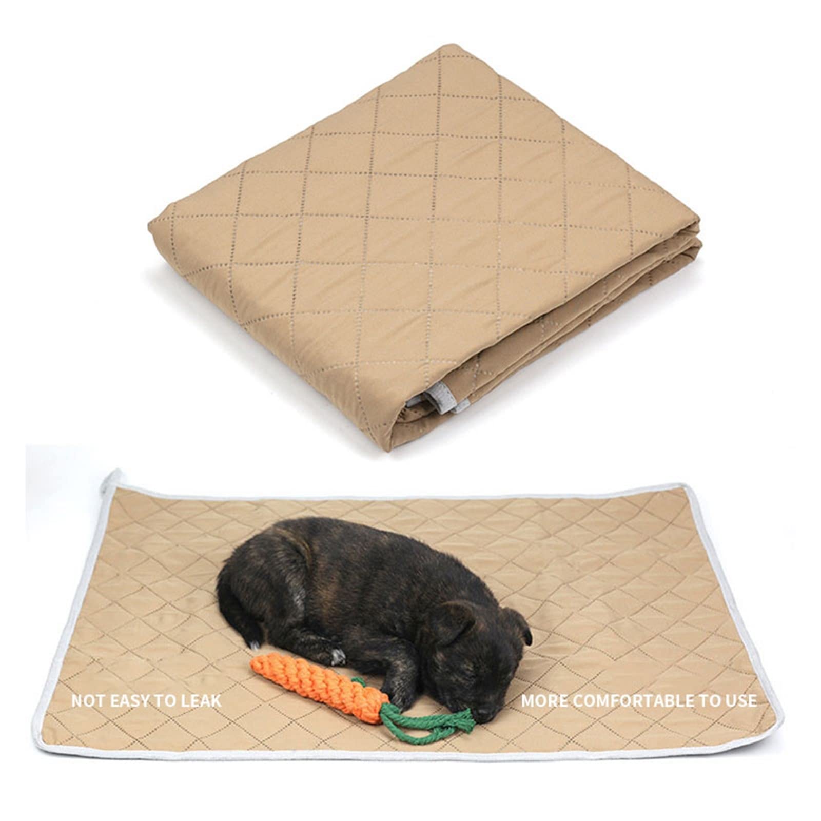 Tapis de Propreté Jetables Dog Pee Pad Washable Instant Absorb Training Pads Portable Travel Mat Rollup Pet Camping Gear Crate Soft Tapis de Propreté Réutilisables(GR�,XL 105x90cm)