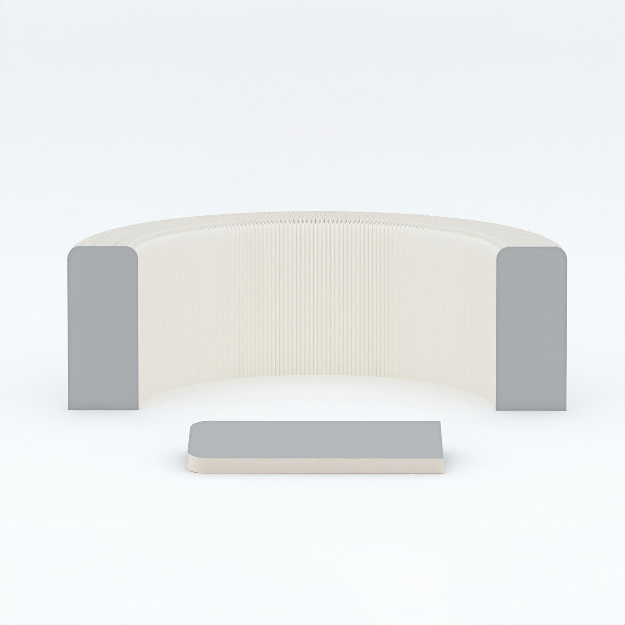 Espositore lungo per vendita al dettaglio, 300 x 31 x 118 cm, regolabile, perfetto per mostre, fiere e vetrine di negozi, design elegante e salvaspazio