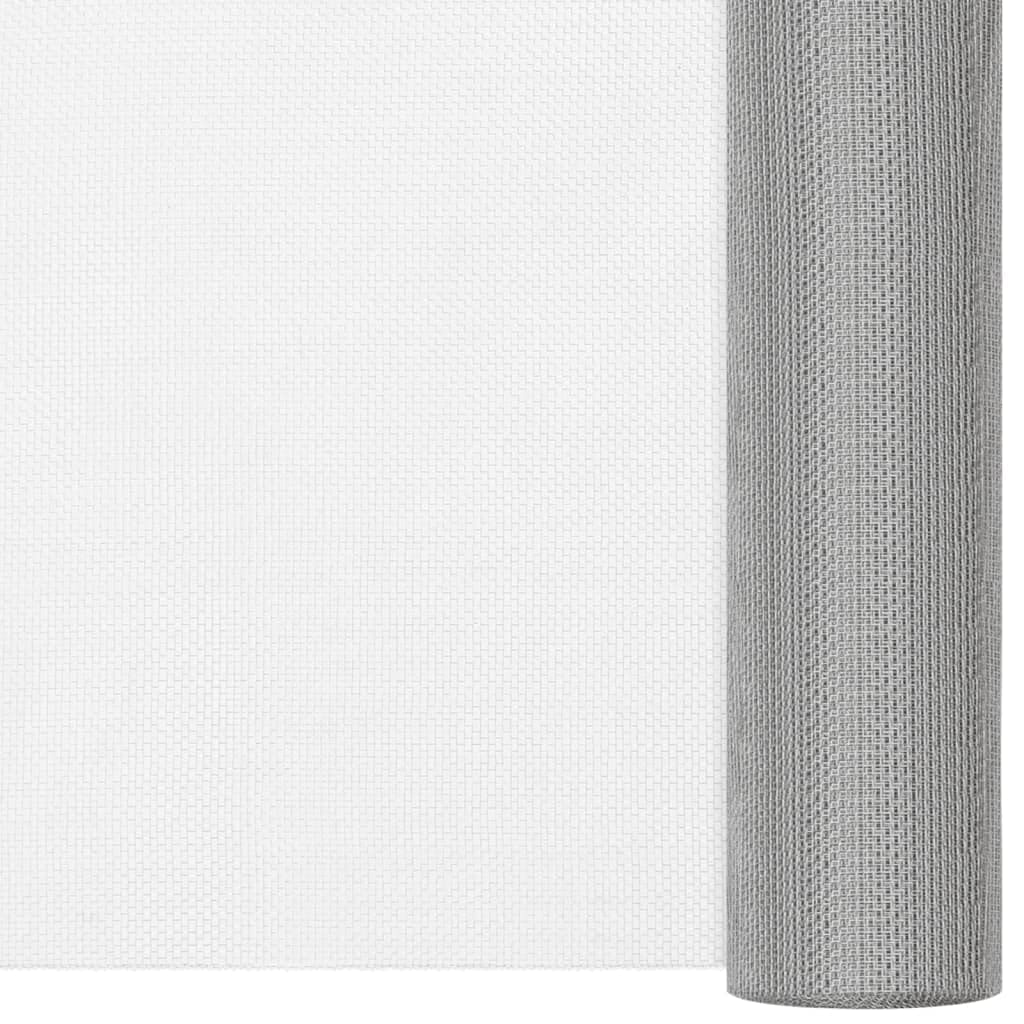 Écran en treillis Acier inoxydable 60x2000 cm Argenté