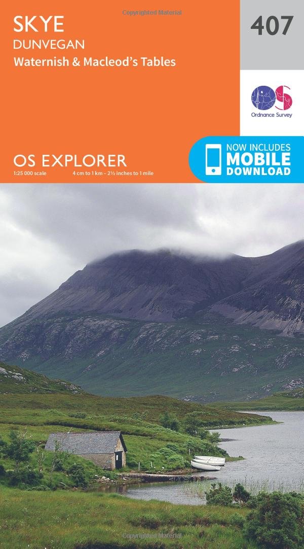 Ordnance Survey Unisex Noa Ordnance Survvey Explorer Map 407 Skye - Dunvegan
