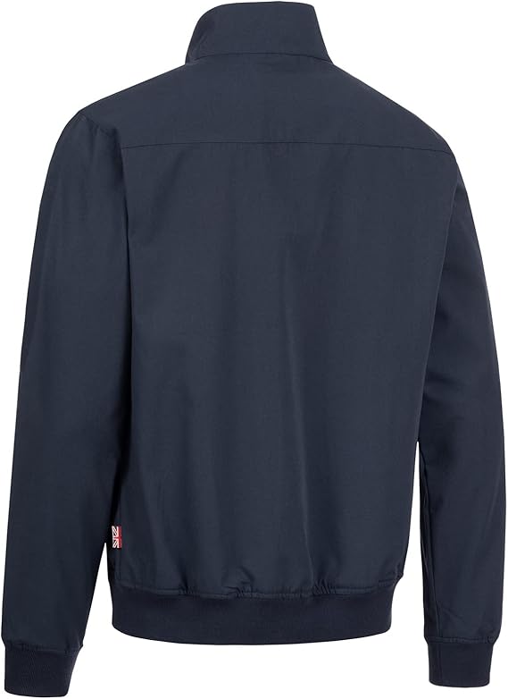 Lonsdale Men s Classic Harrington Style Jacket Navy Blue إنجلترا Slim-Fit