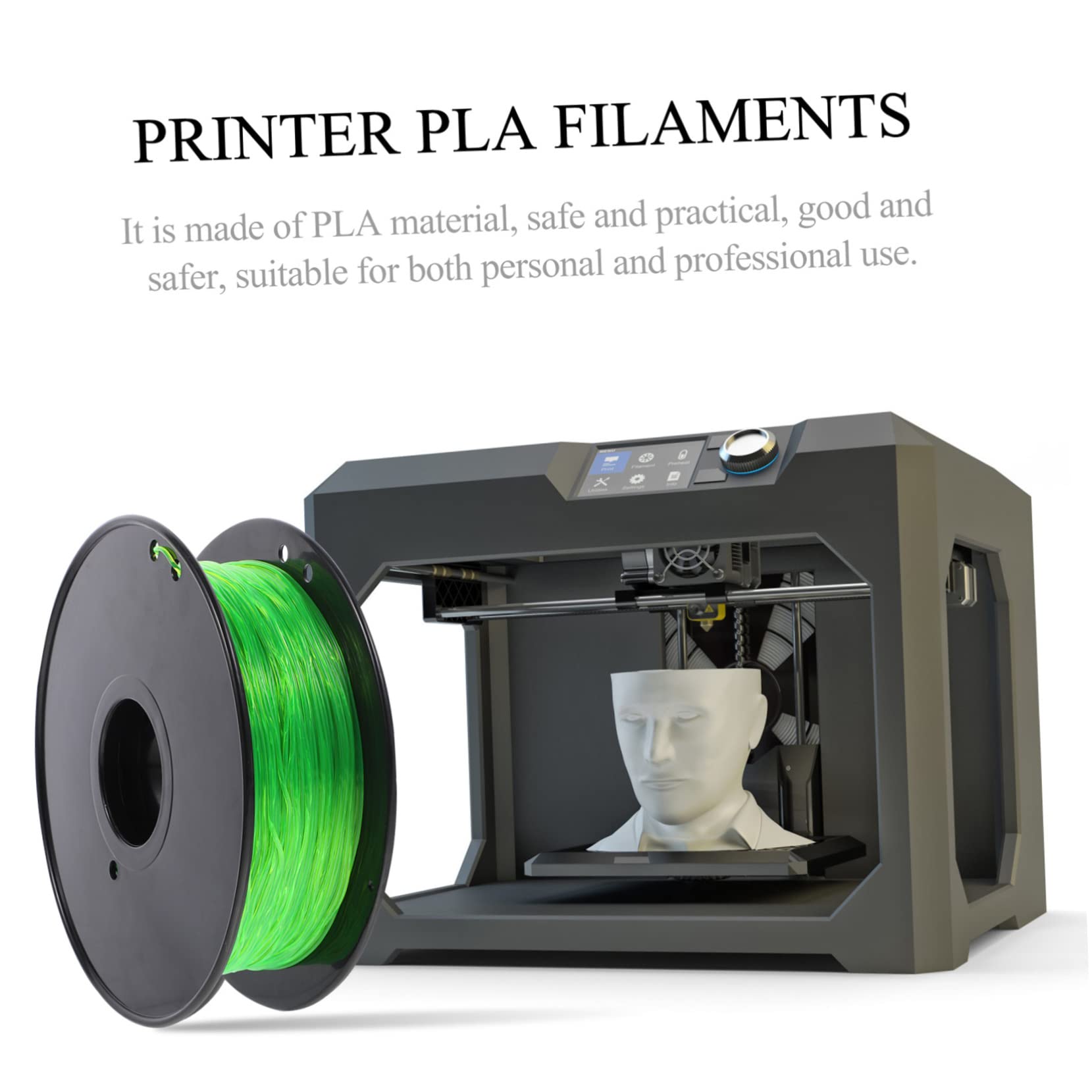1,75mm Tpu Filament 1kg Transparent für 3d-drucker Patentiertes Verstopfungsfreies 3d-druckerzubehör Installieren Grün Zufällige Farbe