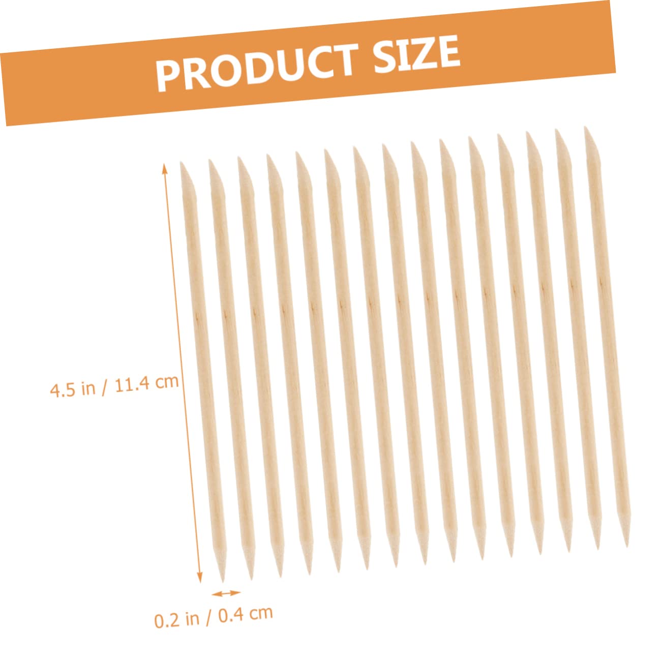 Gogogmee Nail Sticks for Nails Cuticle Pusher Tools Manicure Supplies Wooden Stick Cleaners