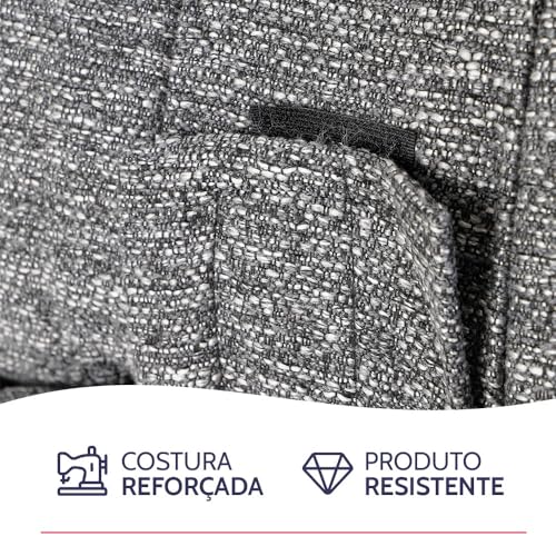 Futon Almofada Dobrável de Espuma Solteiro Grafite 170 * 60 * 11
