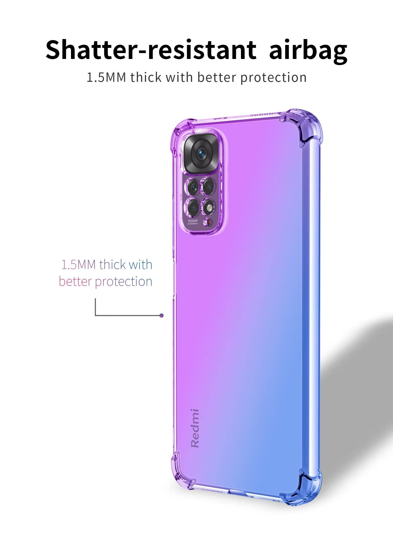 HONLEN Custodia per Redmi Note 11 / Note 11S (4G) (6.43