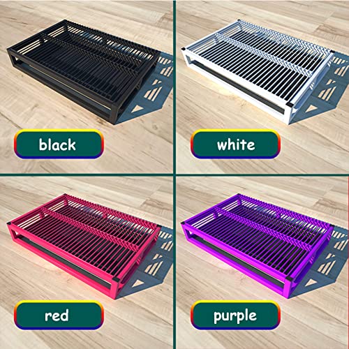 Bandeja de Entrenamiento para Perros para Interiores y Exteriores, portátil y du y Duradera para empapadores de Cachorros (61 x 45 x 9 cm, roja), Ideal para adiestrar y Limpiar sin ensuciar.