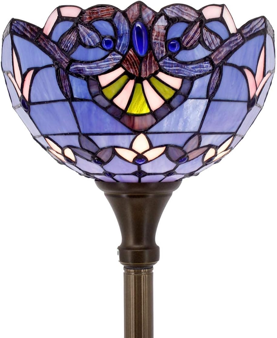 WERFACTORY Tiffany Lamp Series Stained Glass Style Lampshade Decorative Living Room Bedroom