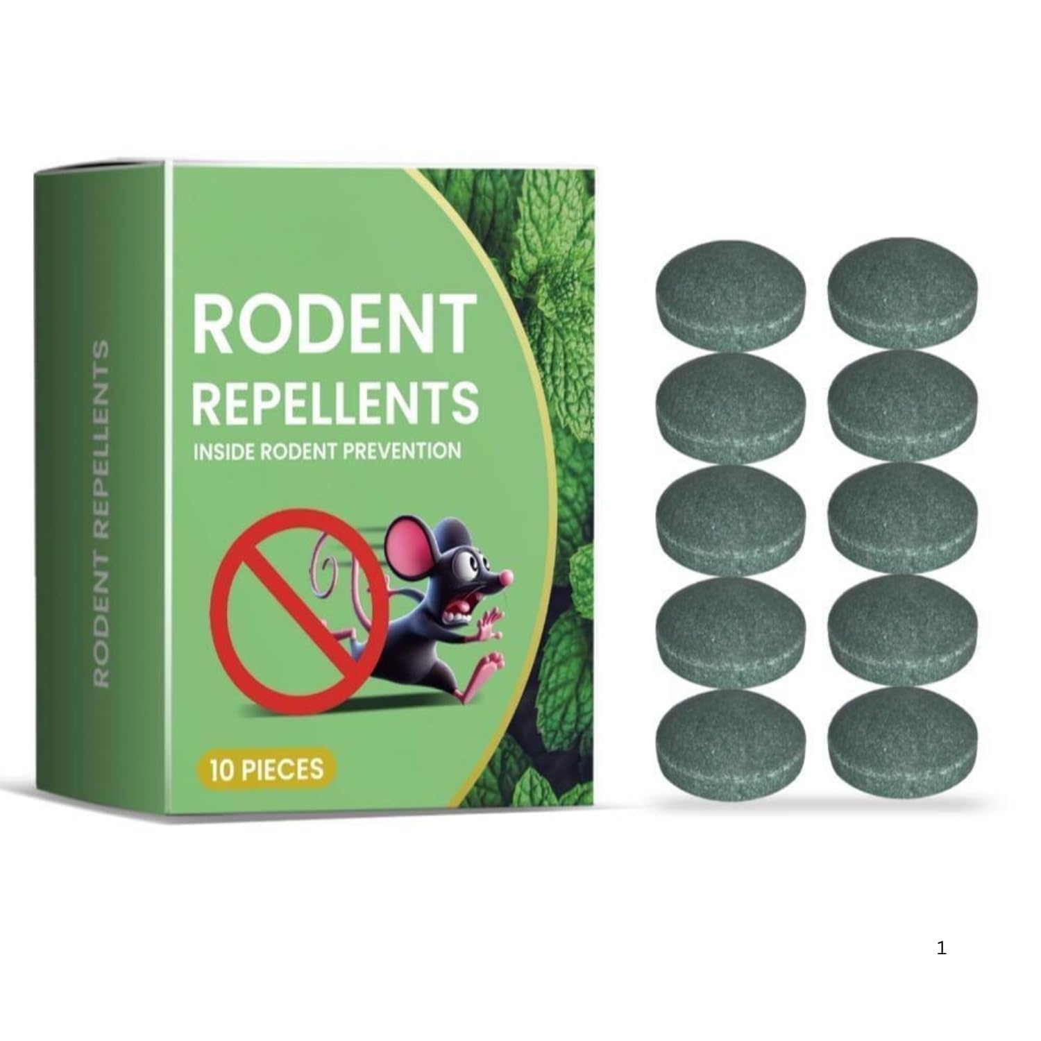 Repellent for Car Home Pack of 1 (10 Tablet) Rodent & Mouse Repellent Peppermint Oil to Protect Wires in Car, Bike & Truck Engine No Kill Only Repels Home Indoor-Outdoor Garage Rat Controller Rodents-image-44