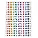 300pcs bling 5mm multicolor sheet Rhinestone Gem self adhesive stickers(diamond)