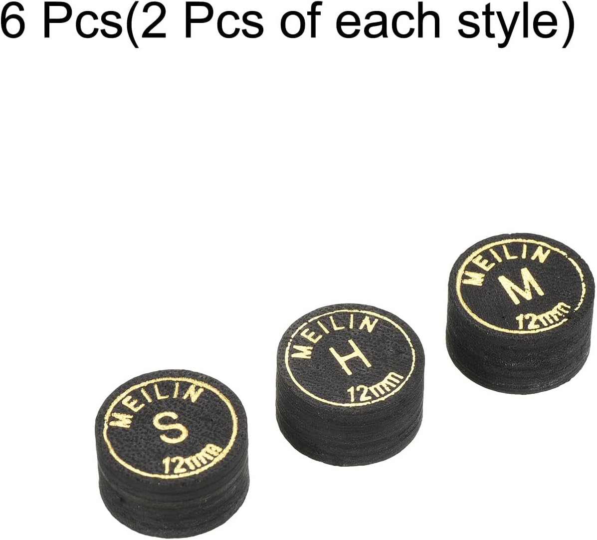 PATIKIL Pool Cue Tips Kit Multiple Layer Pool Billiard Cue Tips Laminated Glue-on Snooker Stick Tip Billiard Accessories