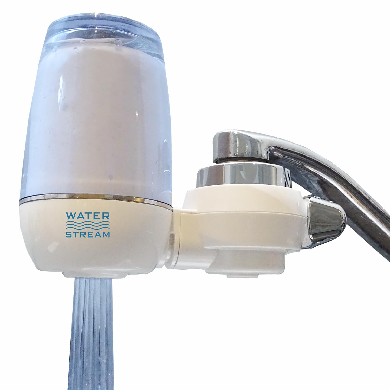 Water Stream by Little Luxury Luxury Home Tap Water Filter Ceramic Carbon Filter 1 Filter Included Reduces Lead