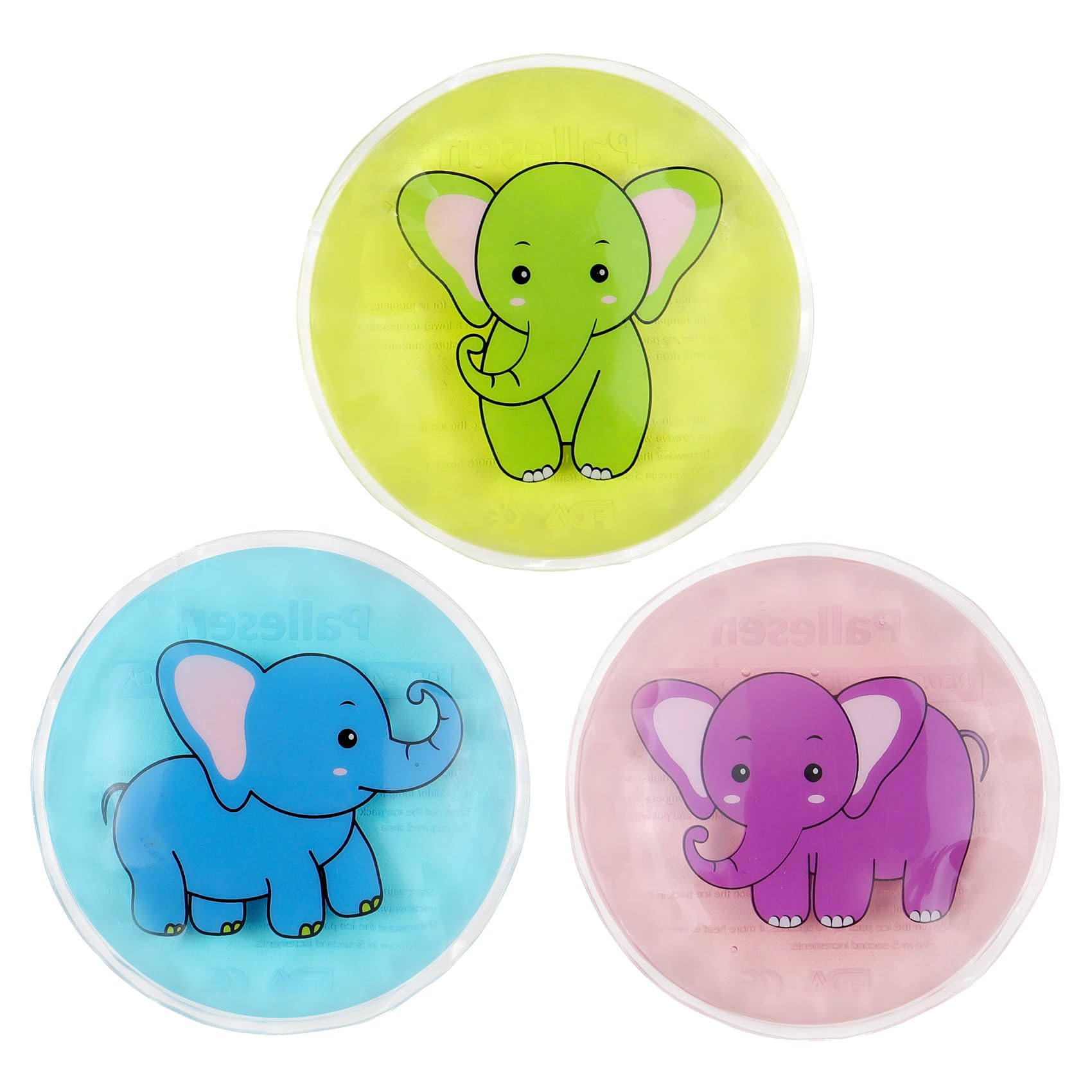 3 Packs Ice Packs, Small Ice Packs for Injuries, Reusable Hot Cold Gel Packs for Kids Injuries, Pain Relief, Bumps & Bruises Fever, Swelling,Wisdom Teeth Recovery