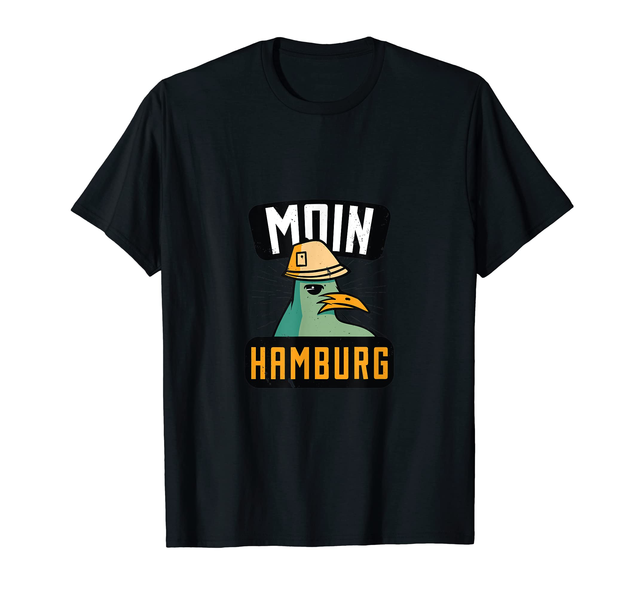 Moin Hamburg Funny City Seagull Gift T-Shirt
