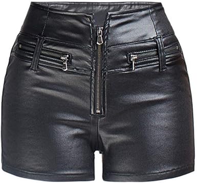 leather shorts womens