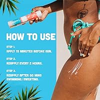 Vista 3 de SPF 50 Sunscreen Lotion 8oz - Reef Act Compliant no 67 Octinoxate & Oxybenzone Free - Sun Screen Broad Spectrum UVA/UVB - Sunscreen Waterproof and