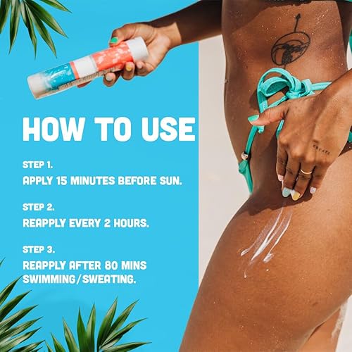 Miniatura 3 de Loción de protección solar SPF 50  Cumple con la Ley Aruba Reef no 67 sin octinoxato ni oxibenzona  8 onzas, resistente al agua, no graso, protector