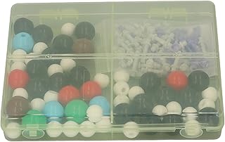 Syrisora Chemistry Molecular Model Kit Colorful PP Balls H C O N Cl Br Molecular Structure Model for School Laboratory Education