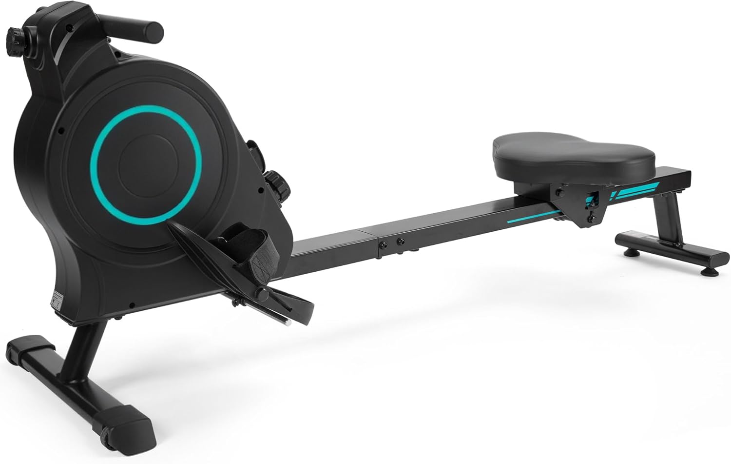 Rowing Machine for Home Row Rower Machine with 16-Level Adjustable Resistance, LCD Monitor, 350 lbs Capacity, Whisper Quiet, Compact & Space-Saving with Transport Wheels for Home, Office, Apartment