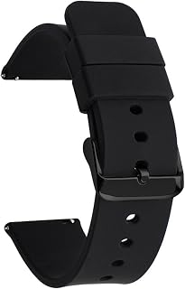 STRAPY Silicone with Black Metal Buckle Strap Replacement Belt Band for Amazfit GTR 2 Smart Watch Straps Price In India