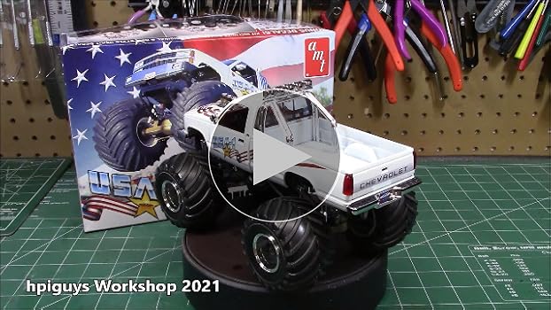 Amazon.com: AMT USA-1 Chevy Silverado Monster Truck 1:25