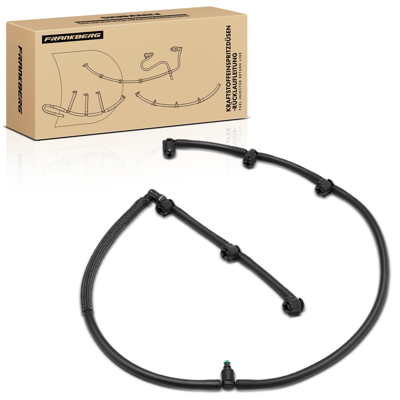 Frankberg Tuyau de retour pour fuite de carburant/biodiesel 6420700200 | Compatible avec: Bus Vito W639, Viano W639, CLS Shooting Brake X218, GLE W166, Classe C W204, Classe M W166, GLS X166