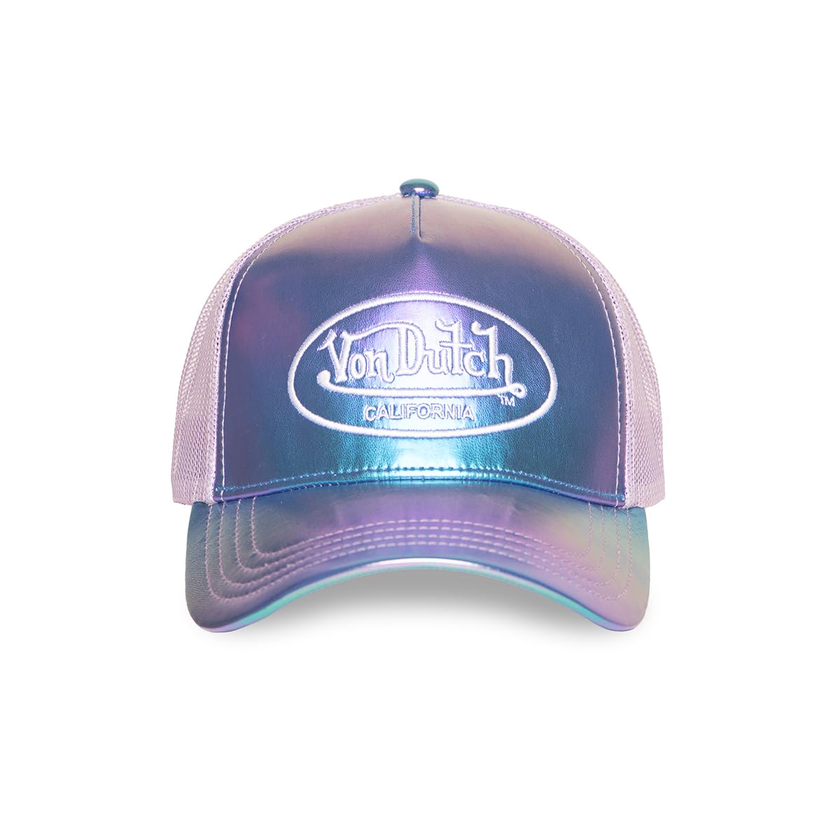 Von Dutch Casquette Homme & Femme, Trucker HOLOGRAPHIQUE, Violet Holo