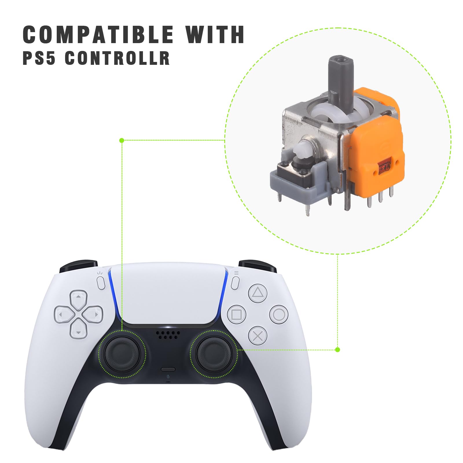 Amazon.com: VGBUS Hall Effect Joysticks for Sony PlayStation
