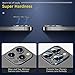 UniqueMe [3 Pack for iPhone 13 Pro/iPhone 13 Pro Max Camera Lens Protector, Tempered Glass [Case Friendly][New version][Scratch-Resistant][Easy Installation] - Clear
