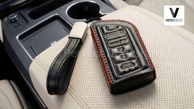 Amazon.com: Vitodeco Genuine Leather Smart Key Fob Case with