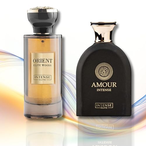 Miniatura 7 de Amour Intense, Orient Elite Woods EDP  100ML (3.4 oz) e Imperial Oud EDP 50ML (1.67 oz) CON CAJA MAGNÉTICA  Fragnancias para mujeres y hombres,