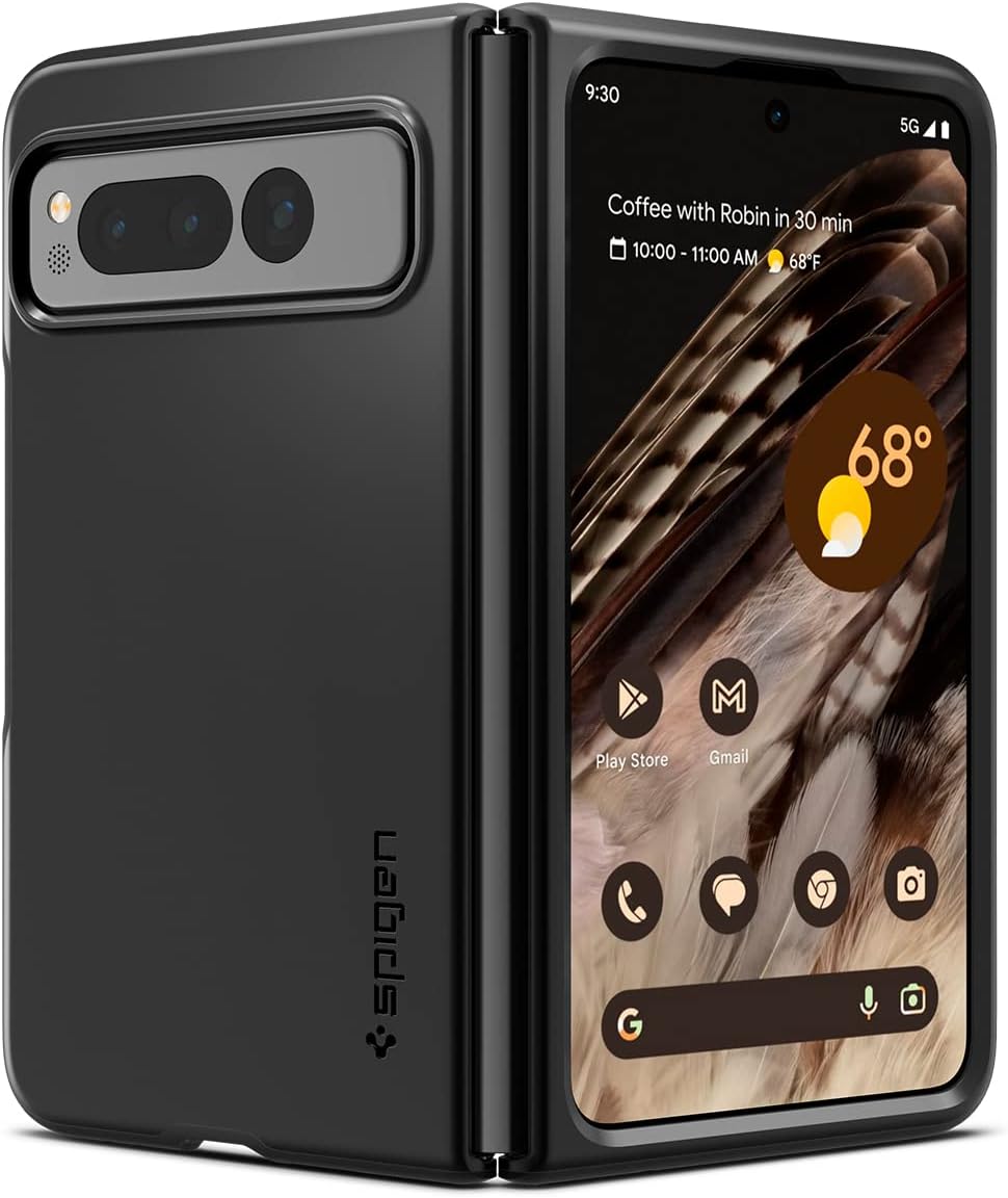 Spigen Thin Fit designed for Google Pixel Fold case cover (2023) - Black