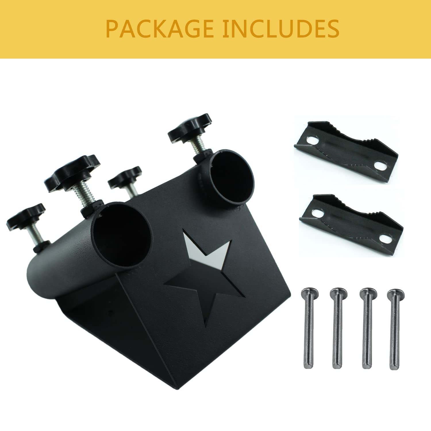 Staffa Di Montaggio Per Asta Bandiera Nera Staffa Per Asta Bandiera Con Attacco Regolabile Multiposizione Con Ferramenta In Lega Di Alluminio Staffa P~p119641793 - Foto 9