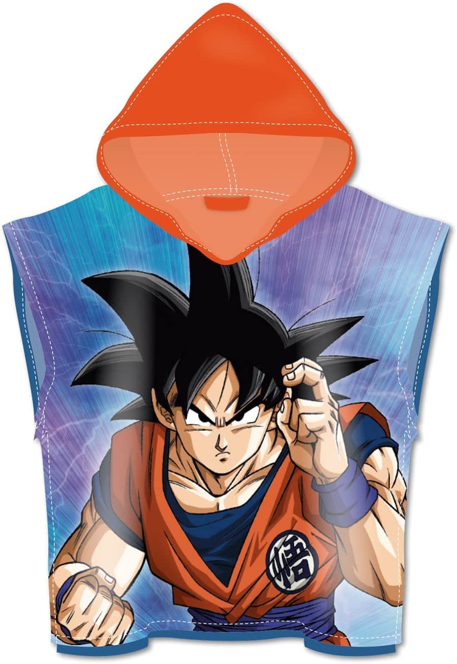 Dragon Ball Poncho Playa Microfibra Con Capucha (55x110 Cm) De