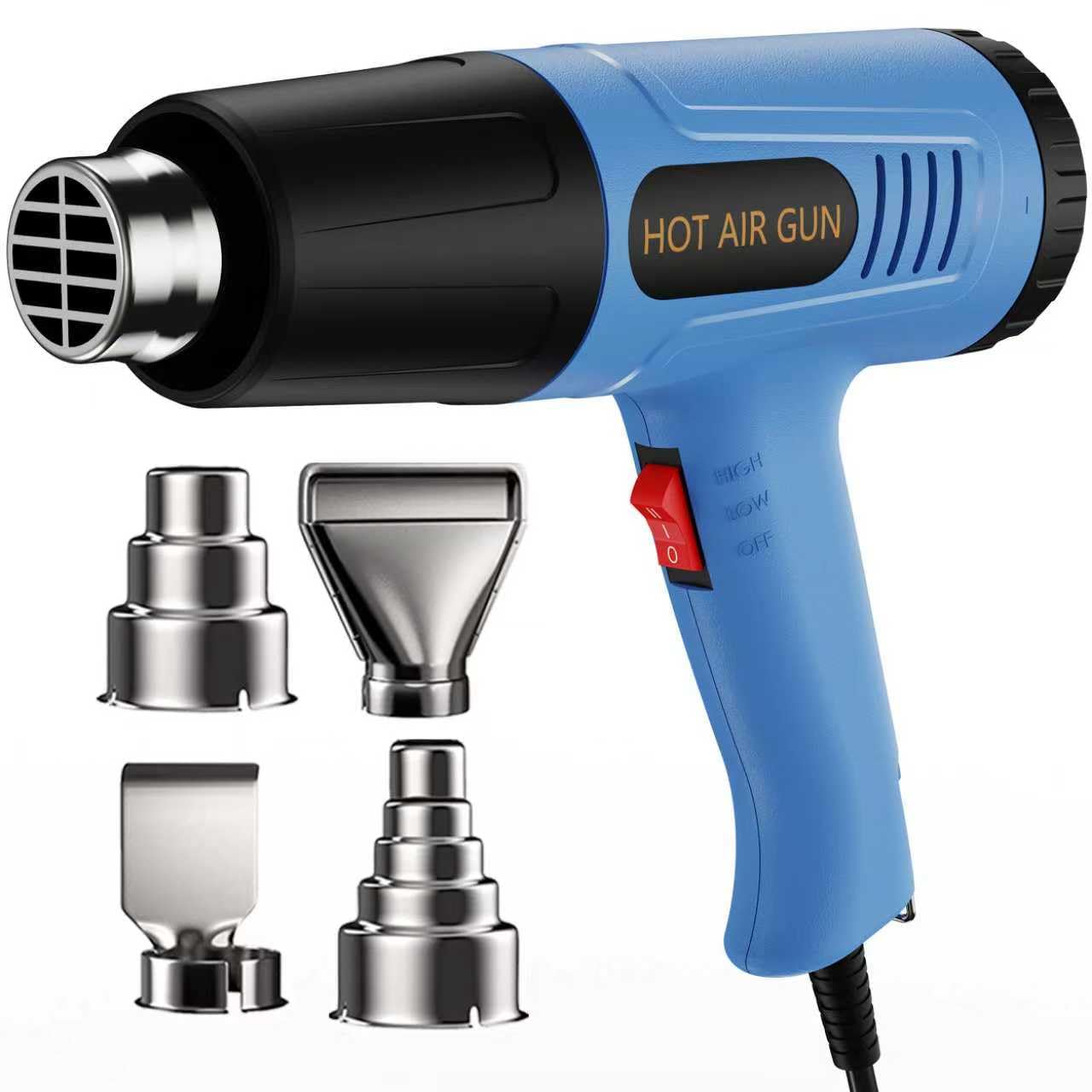 Photo 1 of Weitieke Heat Gun 572 & 1112? Dual Temperature Control Heavy Duty Heat Gun' with 4 Nozzles Fast Heating Overload Protection Hot Air Gun For Shrink Tubing, Vinyl Wrap, Crafting,Resin,5Ft Power Cord