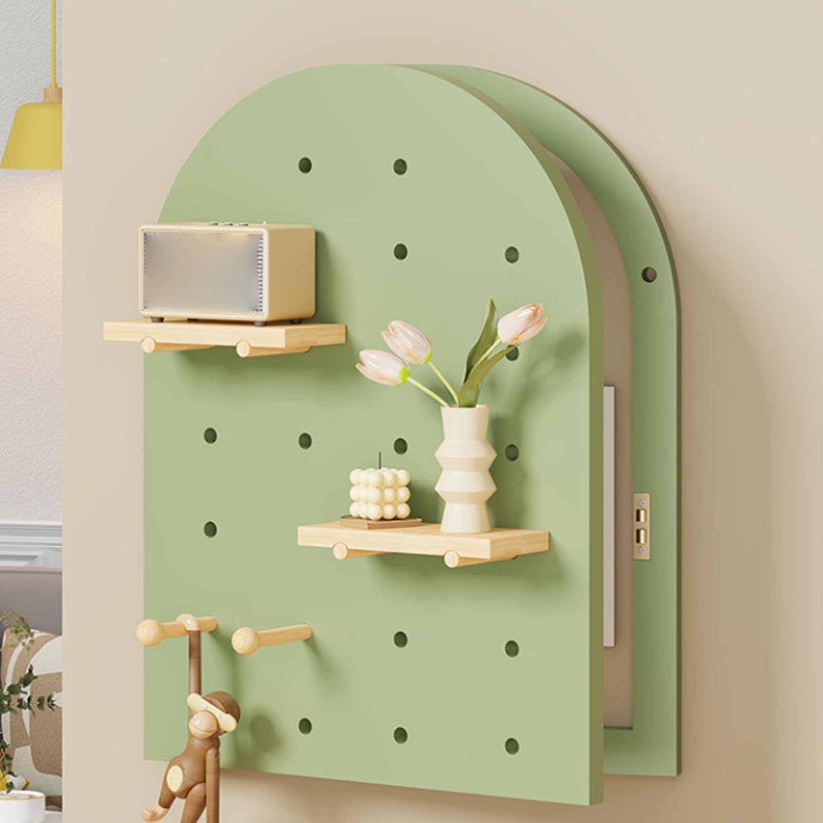 Copertura per pannello elettrico in legno, mensola organizer per nascondere scatole di distribuzione e pannelli fusibili, soluzione ideale per l'ingresso (40 x 70 cm / 15.7 x 27.6in)