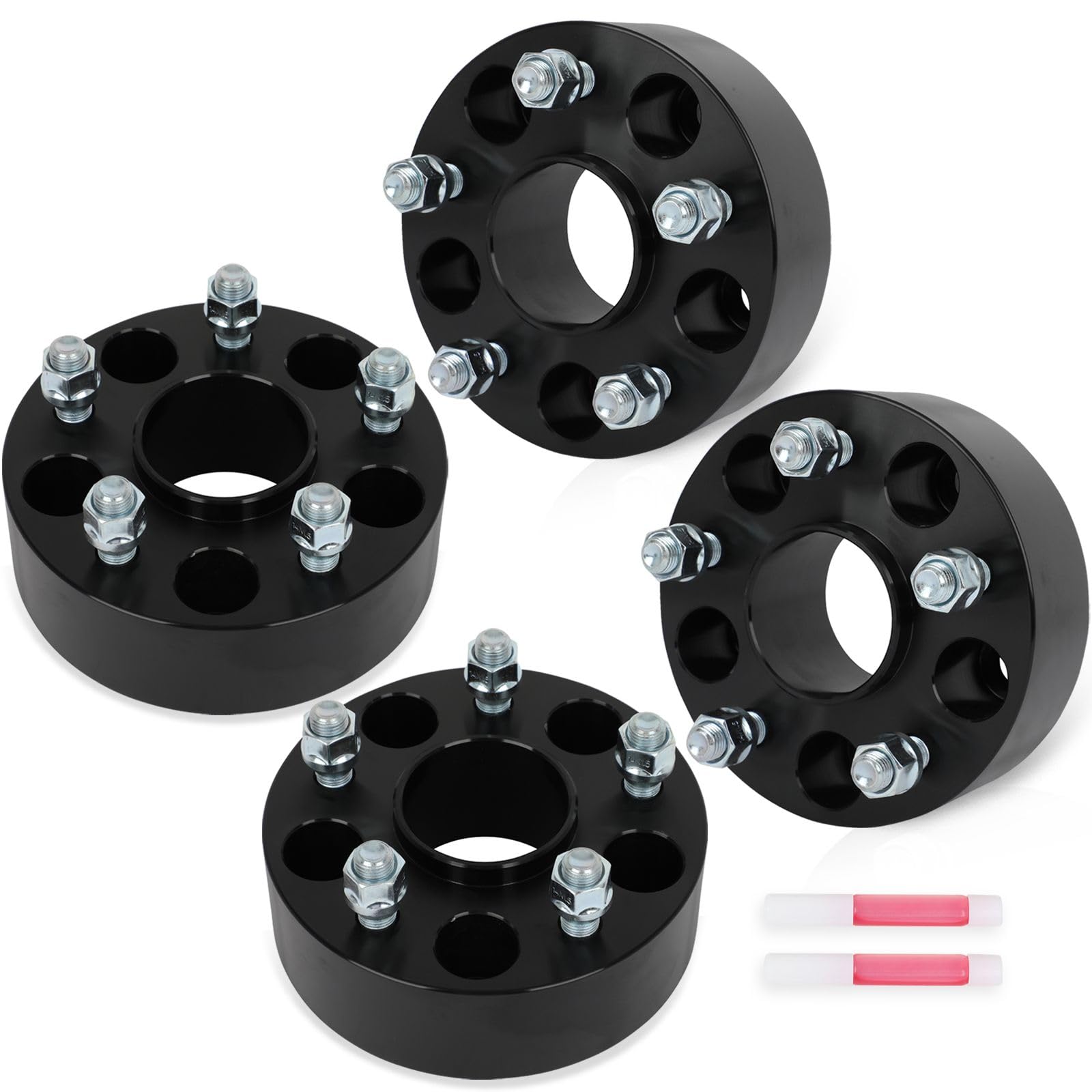 SCITOO 4Pcs 5x120 Wheel Spacers 2 inch for Chevy Black Wheel Adapters